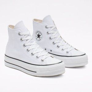 Brand New in Box Chuck Taylor All Star Lift Platform in White Canvas